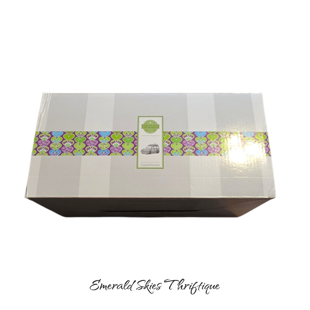 Scentsy Wax Warmer Coastal Cruiser Wagon SURFERS UP Working Headlights with box - Picture 6 of 7